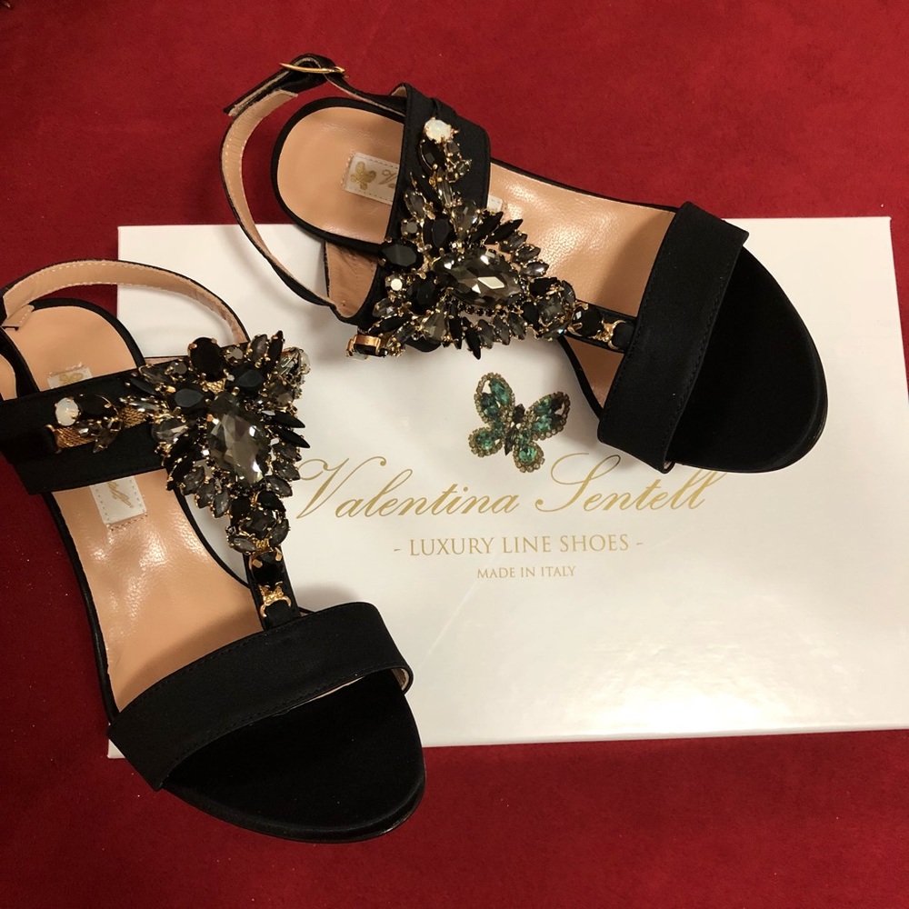 Valentina Sentell Swarovski Crystal Heels - Picture 5 of 11
